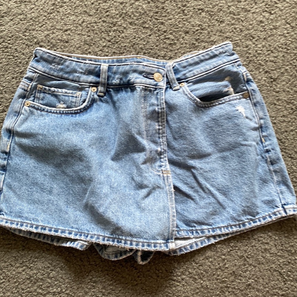 american eagle outfitters jean mom skort!!